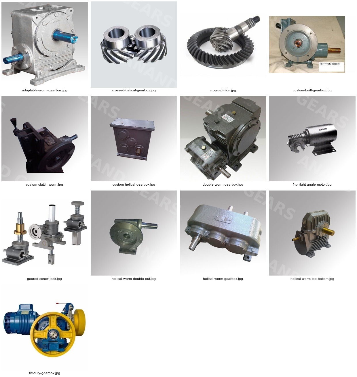 Anand Gears precision textile machine gearbox for spinning frames